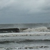 SUP after Arthur 2, Ocean Isle Beach/pier