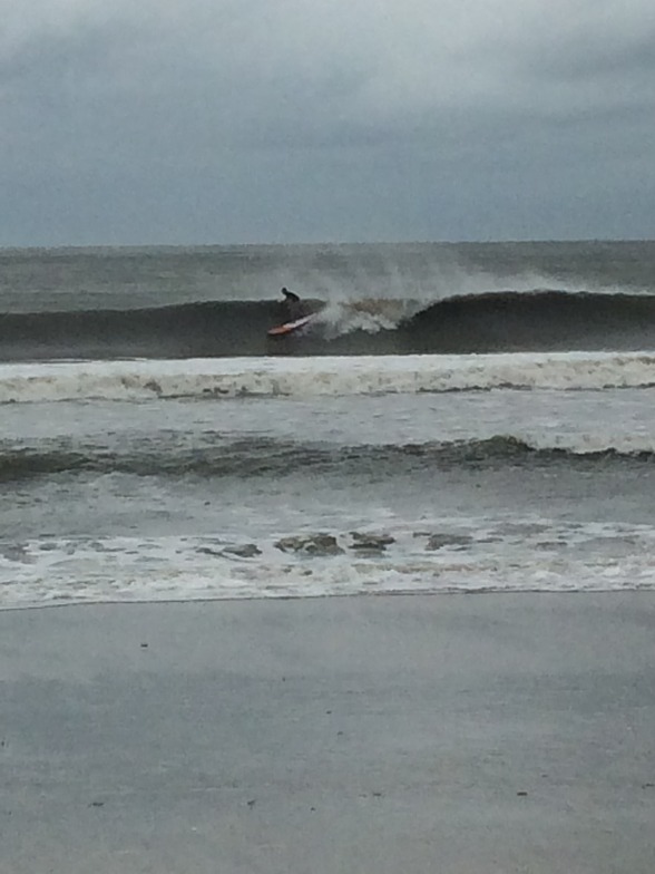 SUP after Arthur 1, Ocean Isle Beach/pier