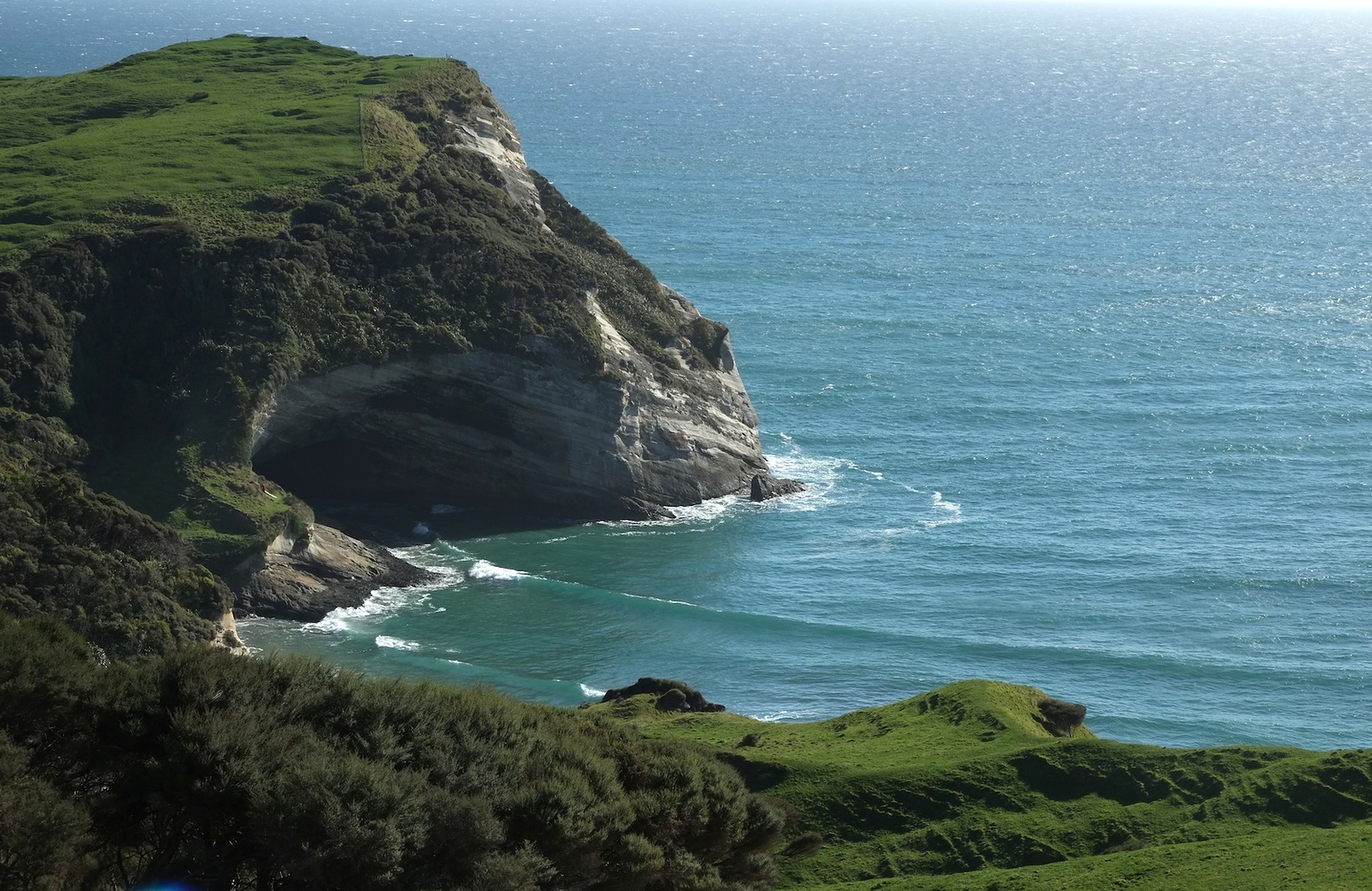 Waiting for the tide to drop, Fletchers Beach