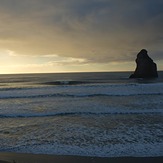 Evening Surf at Wharariki, Wharariki Beach