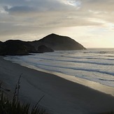 Wharariki panorama, Wharariki Beach