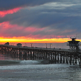 Stormy Sunset, San Clemente Pier