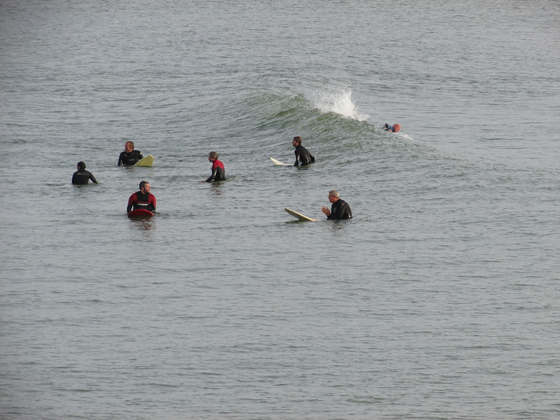 social gathering, Aberwystwyth Beach