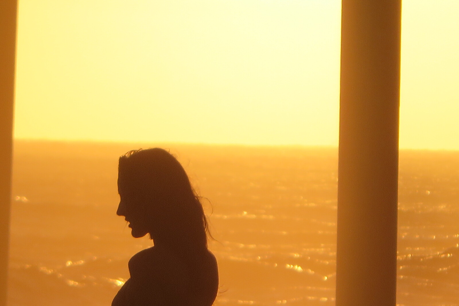 Surfer Girl Sillouette