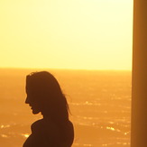 Surfer Girl Sillouette