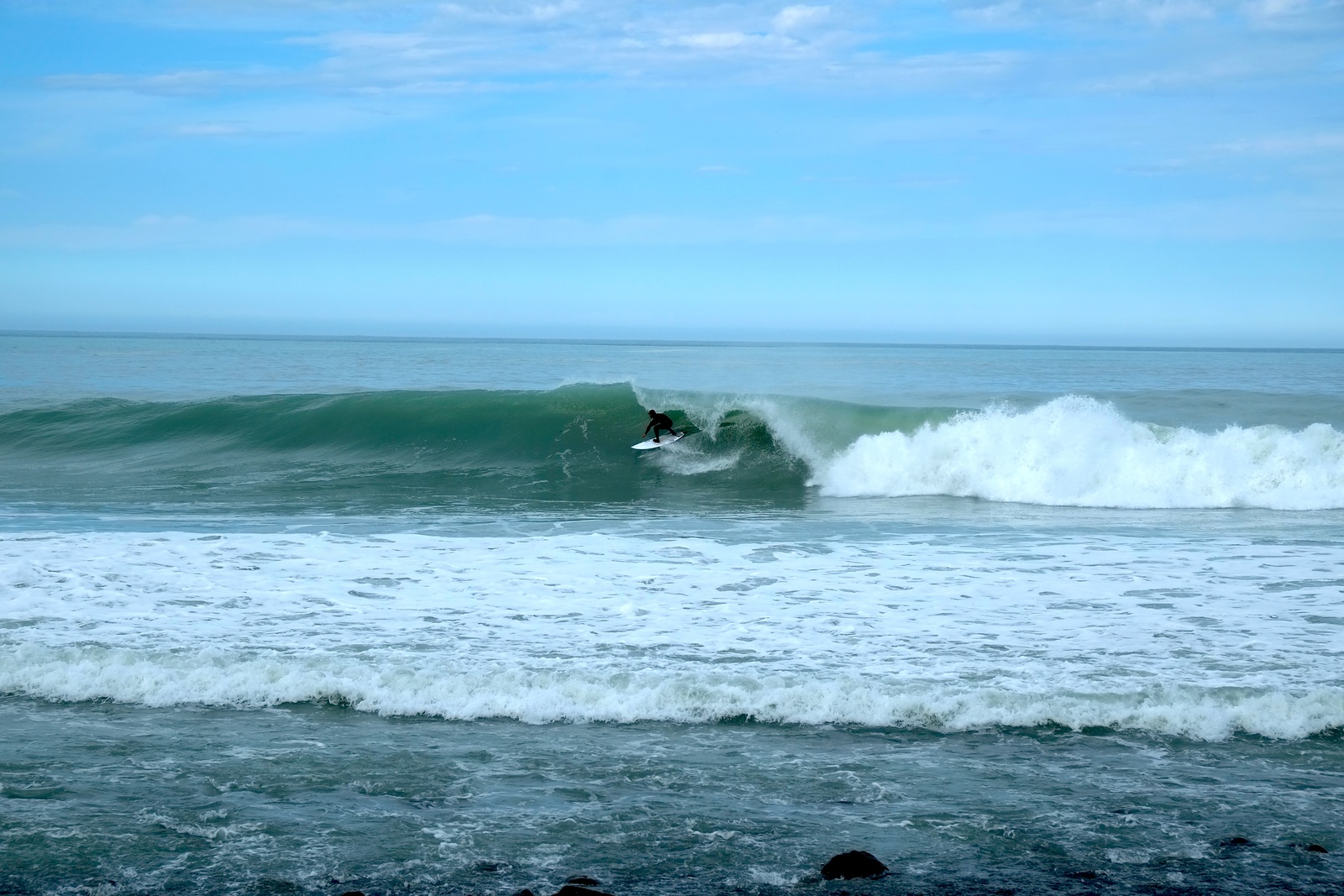 Outgoing tide at Kahutara