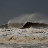 Effects of Hurricane Irene 75 miles away, Isle of Palms Pier