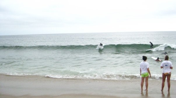 Cloudy but good swell, Nauset Beach