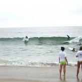 Cloudy but good swell, Nauset Beach