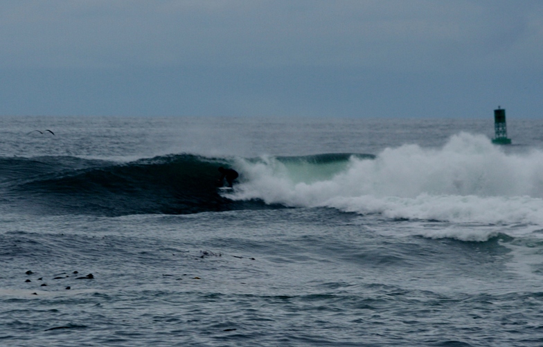 Surfing outer reef at Slip Point, WA, Slip Point (Clallam Bay)