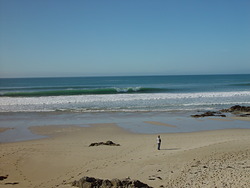 A few steps from the parking at the beach, St Tugen photo