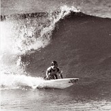 Mark Bell backhand bottom turn, Catherine Hill Bay