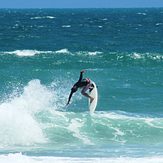 Sergio Cavalcante surfing his home break, Praia do Futuro