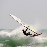 Wind surfing in Conil, Conil de la Frontera