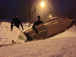 December late afternoon surf, Hamilton photo