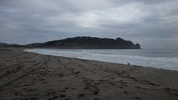 Hot Water Beach at midtide photo