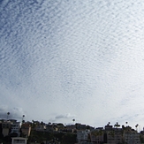 Looking east, alto cumulus clouds, Gillis