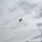 Plane taking off from LAX over Gillis