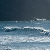 Cyclone Pam swell - SUP at Wharariki, Wharariki Beach