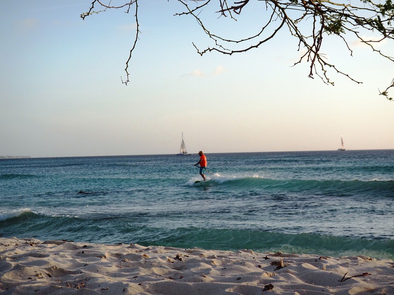 Arashi Beach Aruba at sunset, Dooms