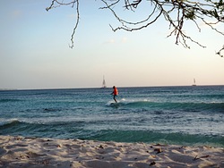 Arashi Beach Aruba at sunset, Dooms photo
