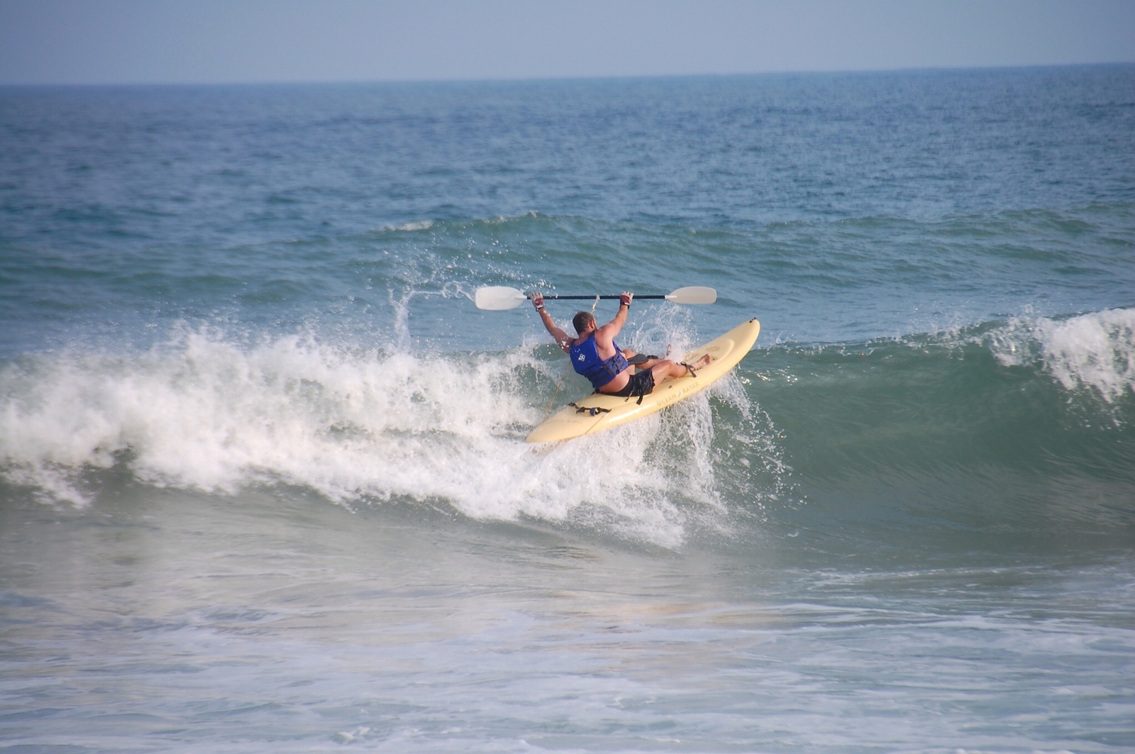 Surf City surf kayaking, Topsail Island