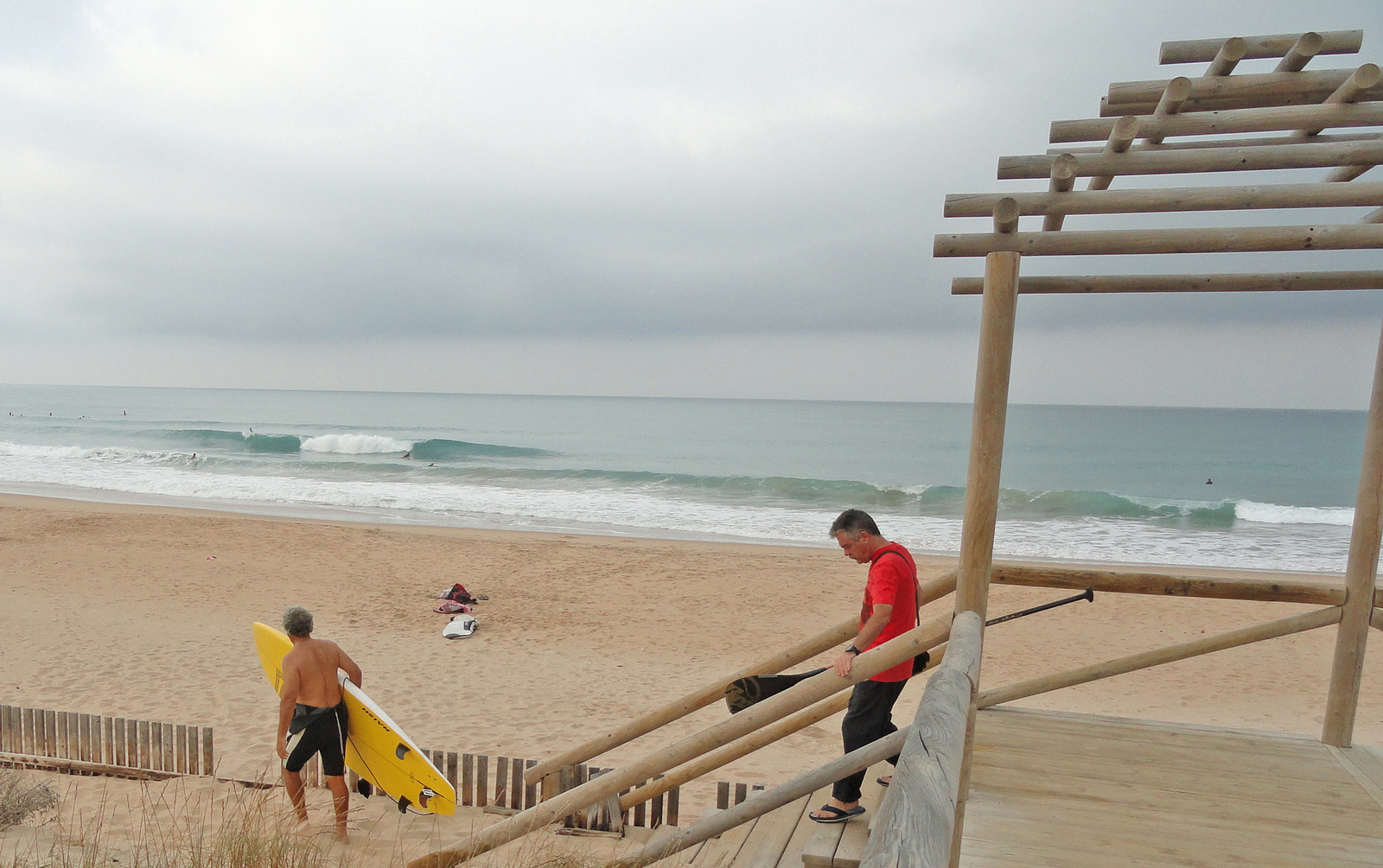 La llegada, Playa El Palmar