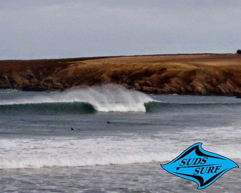 Suds Surf School - good day at Sandend, Sandend Bay