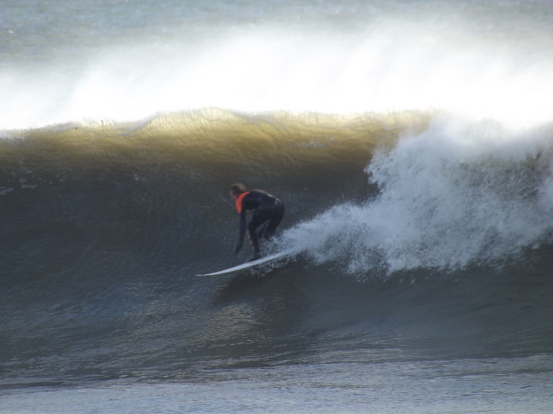 Wintry offshore sessions., Fitzroy Beach