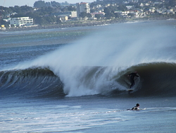 Perfect Barrels at the Groyne, Waiwakaiho photo