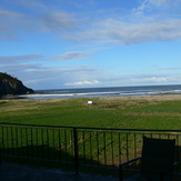 Waiting for the best waves from the house at Playa de cueva