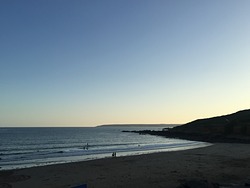 Perranuthnoe Beach at Sunset photo