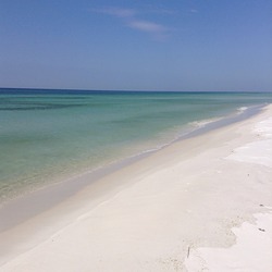 Clear water and white sand, Pensacola beach photo