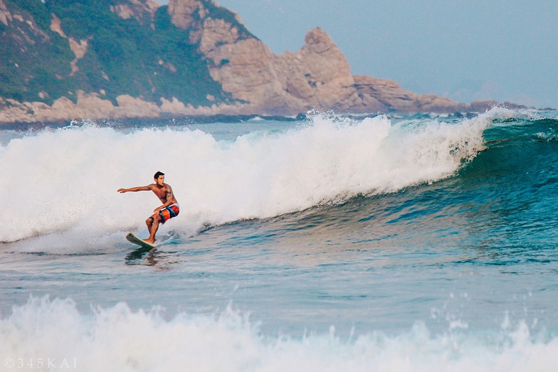 First time back side in Xichong beach 