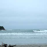 High tide grey spring morning, Little Wanganui