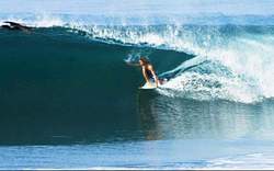 Abel estopin gliding under what inspired him before he surfed (pelicans) in paradise, Cuyutlan photo