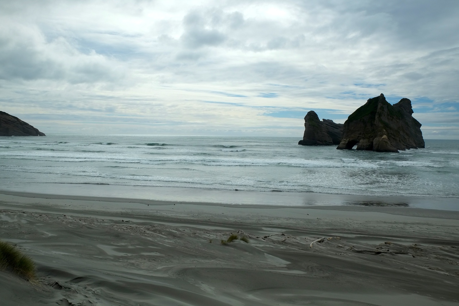 Bigger than it looks, Wharariki Beach