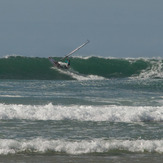 Windsurfer at Lostmarch Beach, Lostmarc'h