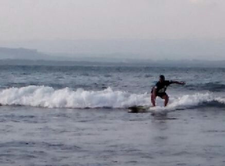 @batukaras spot with my funboard, Batu Karas