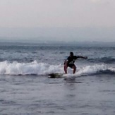 @batukaras spot with my funboard, Batu Karas