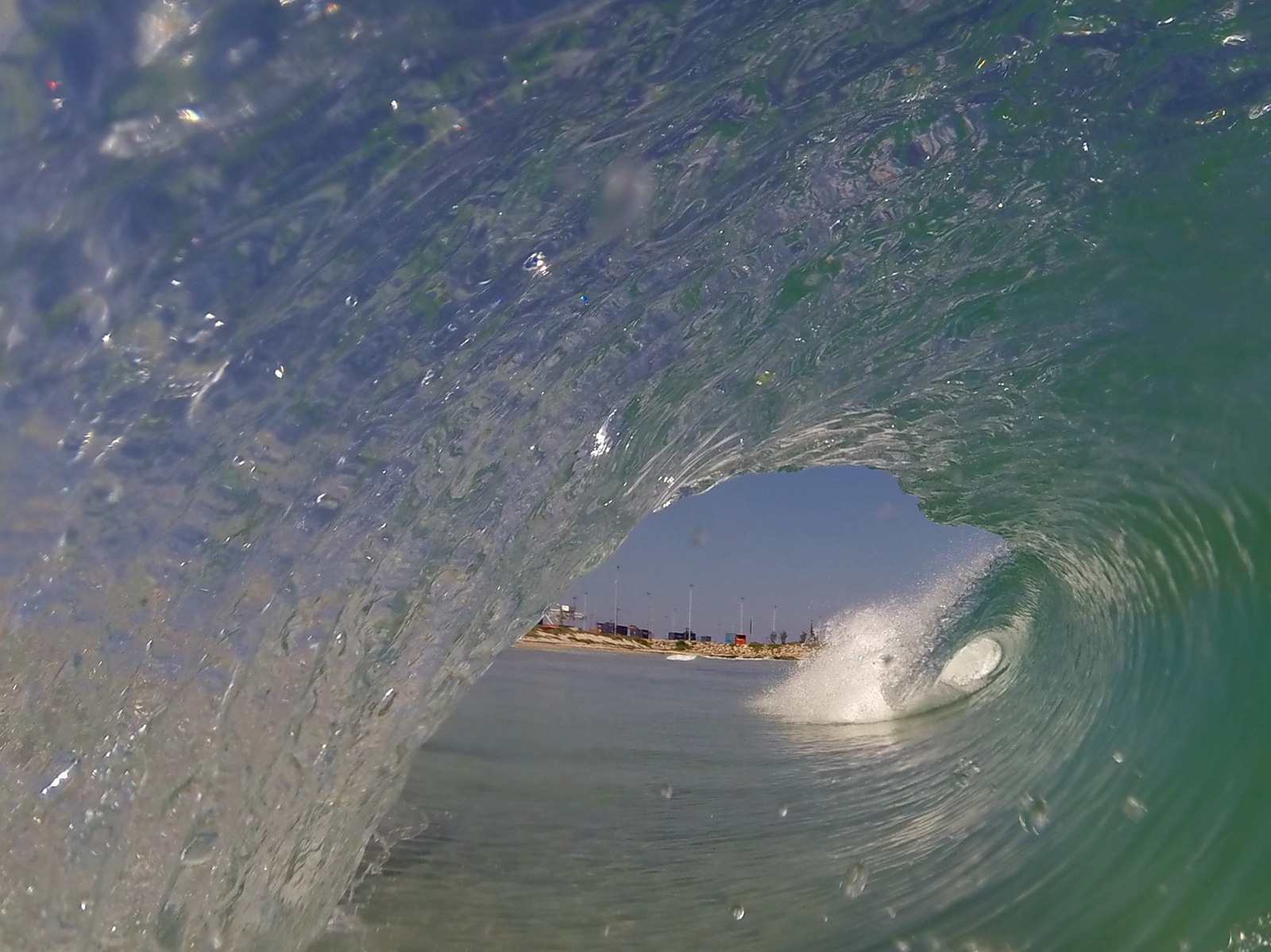 Curtains at cott, Cottesloe Beach