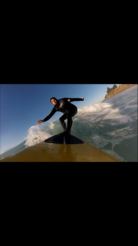 Phil Lyons by gopro at St Clair, Dunedin - St Clair