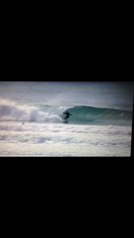 Phil Lyons at the Spit, Aramoana Spit