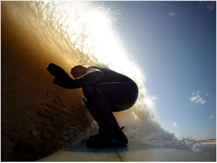 fun in the brief sun, Oxwich Bay