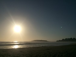 Puesta en Isla de los Pingüinos, Cachagua photo