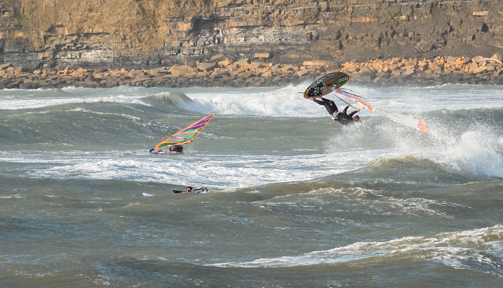 Getting some air, Kimmeridge Bay