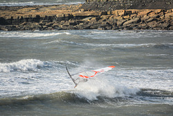 Wave hopping., Kimmeridge Bay photo