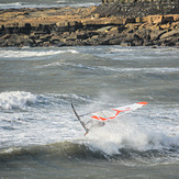 Wave hopping., Kimmeridge Bay