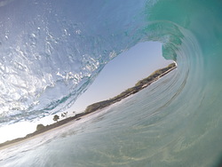 Glass wall, Kua Bay photo