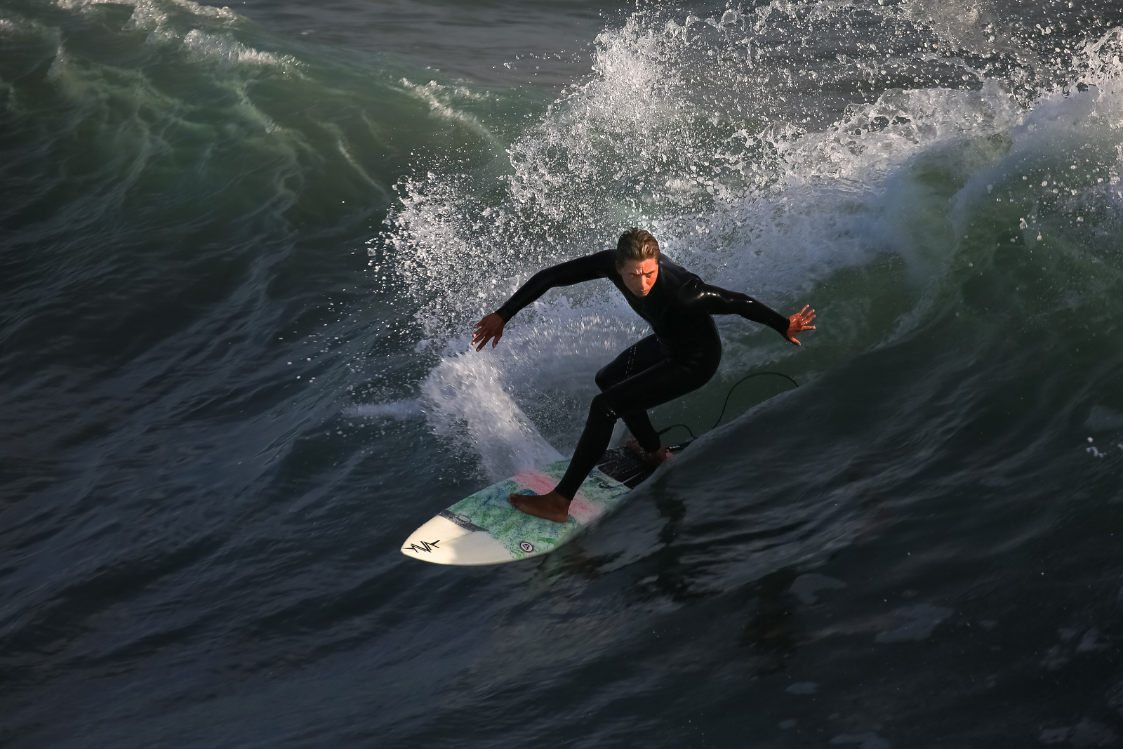 Nice surfing, Oceanside Pier